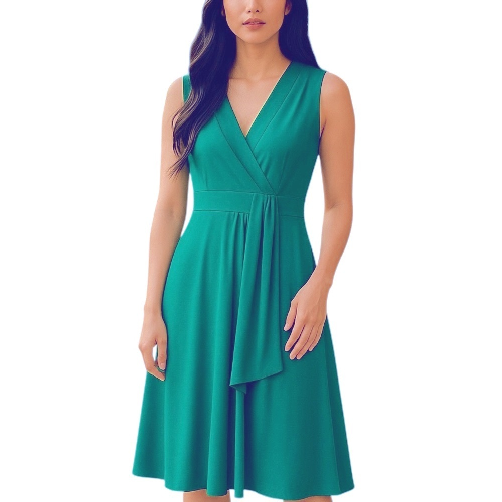 B Moss Stretch Green Dress Sz  S
